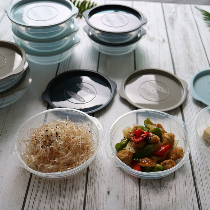 보노쿡 밀폐용기 450ml x 12P 집밥소분 냉동밥 전자레인지그릇